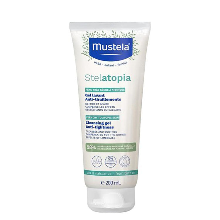 Mustela Stelatopia Baby Cleansing Gel with Sunflower for Extremely Dry Skin - fragrance free