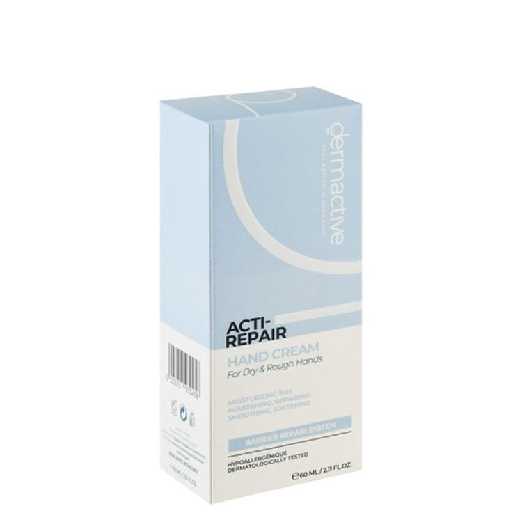 كريم ديرماكتيف آكتي-ريبير لا يسبب الحساسية للترطيب والتغذية والتنعيم على مدار 24 ساعة لليدين الجافة والخشنة