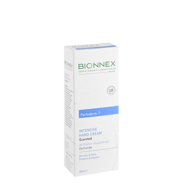 كريم اليدين Bionnex Organic Perfederm المكثف الواقي والمرمم المعطر للبشرة الجافة والأظافر - خالٍ من البارابين، خالٍ من الزيوت المعدنية، خالٍ من الأصباغ
