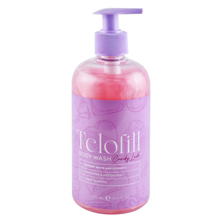 Telofill Lightening & Antioxidant Body Wash Candy Lush Scent with Sulfora White & Vitamin C