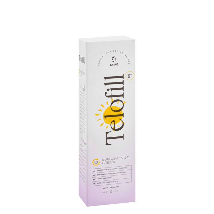 Telofill Hydrating Sunscreen Gel Cream for All Skin Types SPF50+