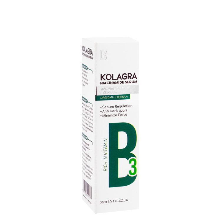 Kolagra Anti-Dark Spot Facial Serum with 10% Niacinamide, 1% Matmarine & Vitamin B3 30 ml
