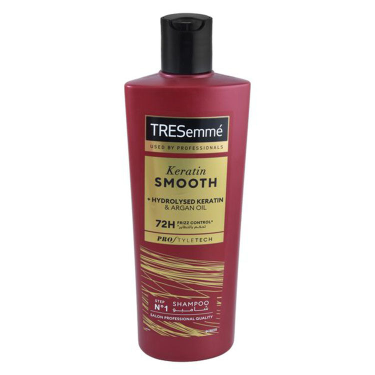 TRESemmé Keratin Smooth Frizz Control Shampoo with Hydrolyzed Keratin & Argan Oil - animal testing free