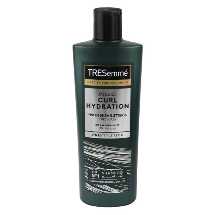 TRESemmé Botanix Hydrating Shampoo with Shea Butter & Hibiscus for Curly Hair - parabens free, dyes free, cruelty free