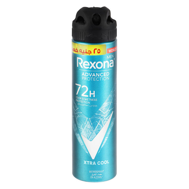 Rexona Men Advanced Protection Xtra Cool 72H Antiperspirant Deodorant Spray (-25 EGP) - alcohol free