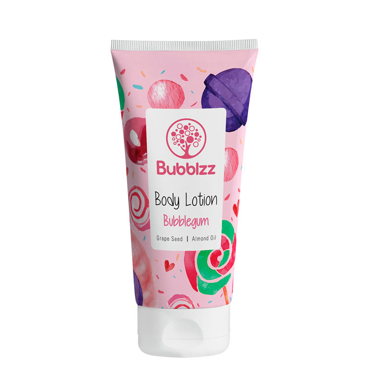 Bubblzz Moisturizing Body Lotion Bubblegum Scent with Grape Seed & Almond Oil