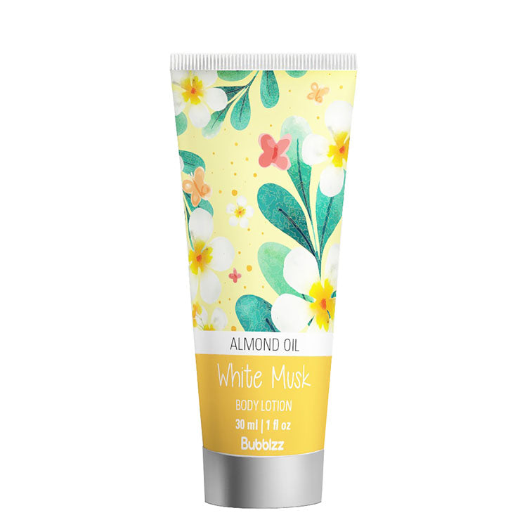 Bubblzz Body Lotion White Musk Scent with Almond Oil