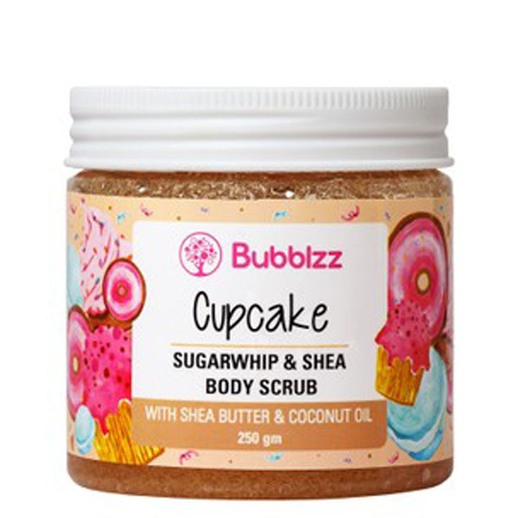 Bubblzz Body Scrub Cupcake Scent with Coconut & Jojoba Oils