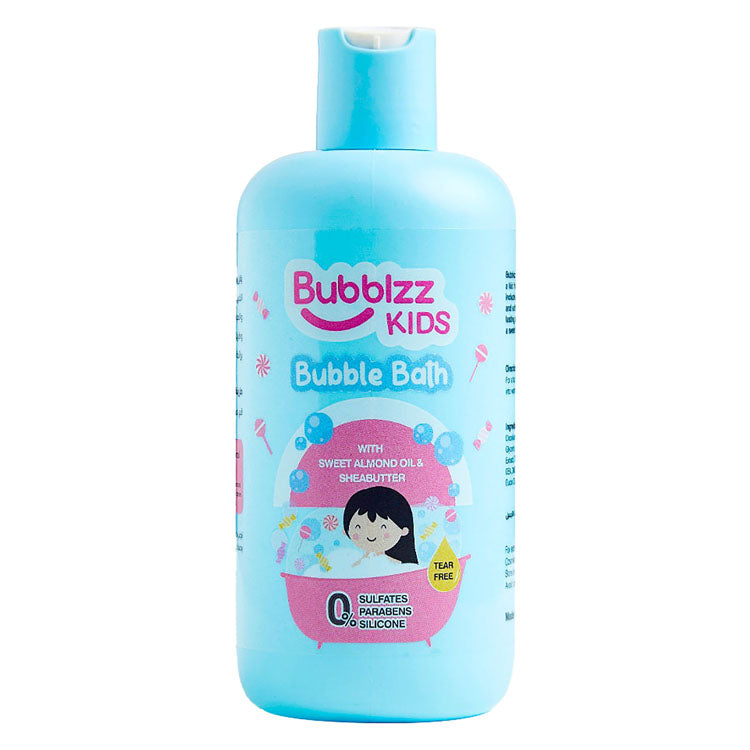 Bubblzz Kids Bubble Bath with Sweet Almond Oil & Shea Butter - sulfates free, parabens free, silicone free