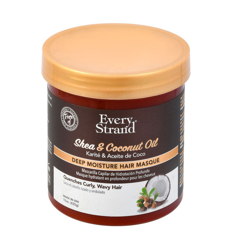 Every Strand Deep Moisture Damage Control Mask with Shea & Coconut Oil for All Hair Types - parabens free, cruelty free