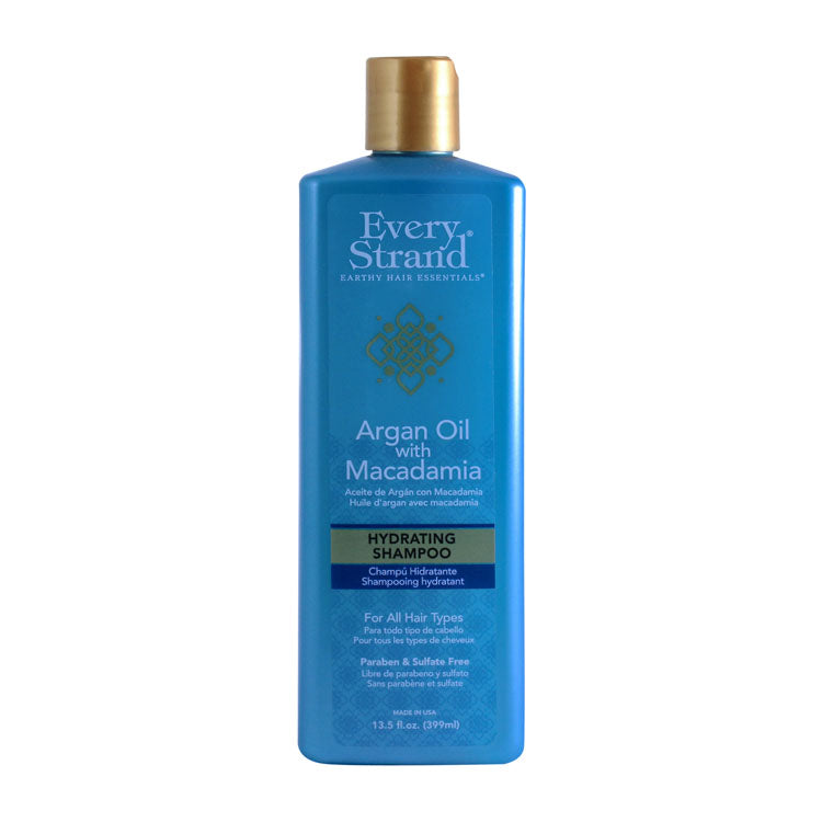 Every Strand Hydrating Shampoo with Macadamia & Argan Oil for All Hair Types - parabens free, sulfate free