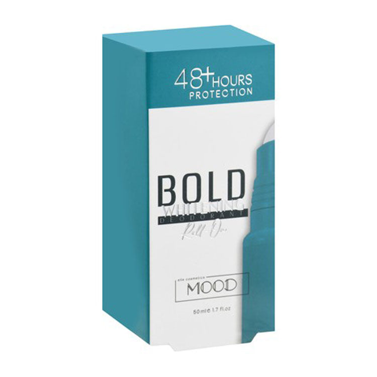 Mood Bold 48H Whitening & Antiperspirant Roll-On Deodorant for All Skin Types - alcohol free