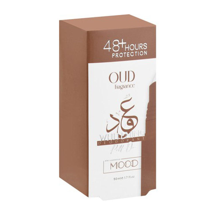 Mood 48H Whitening & Antiperspirant Roll-On Deodorant Oud Scent for All Skin Types - alcohol free
