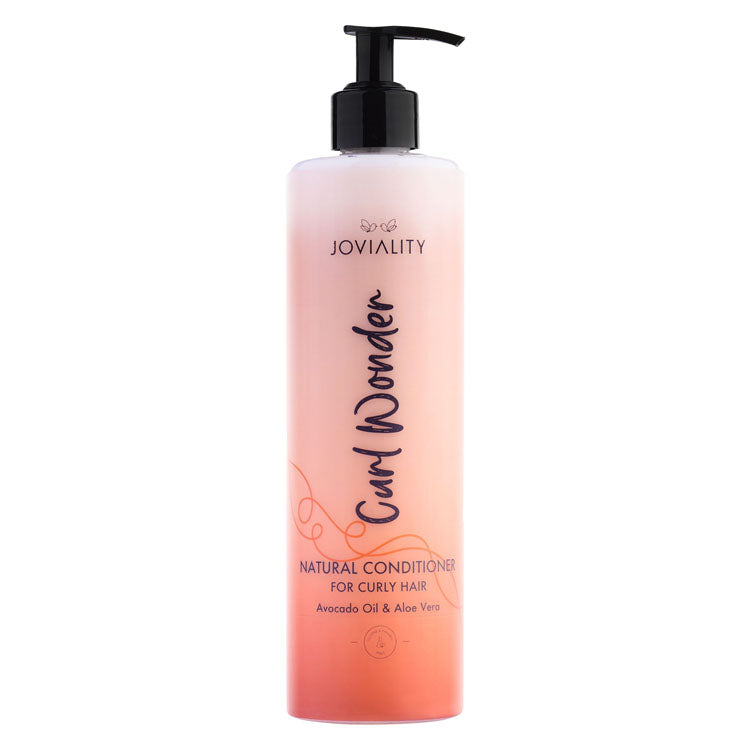 Jovality Curl Wonder Conditioner with Avocado Oil & Aloe Vera for Curly Hair - silicones free, parabens free
