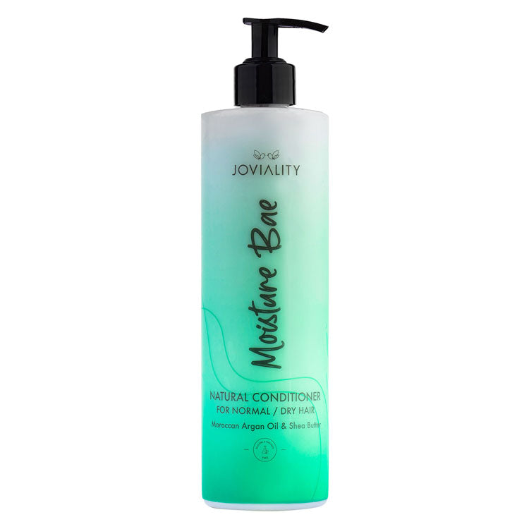 Joviality Moisture Bae Natural Conditioner with Moroccan Argan Oil & Shea Butter for Normal & Dry Hair - silicone free, parabens free