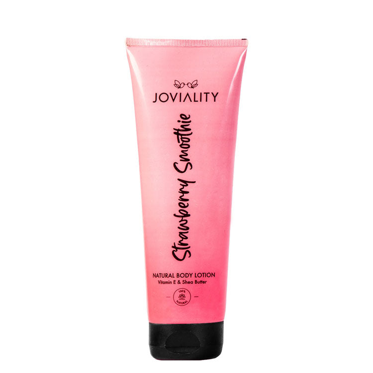 Joviality Strawberry Smoothie Body Lotion with Shea Butter & Vitamin E - cruelty free, parabens free