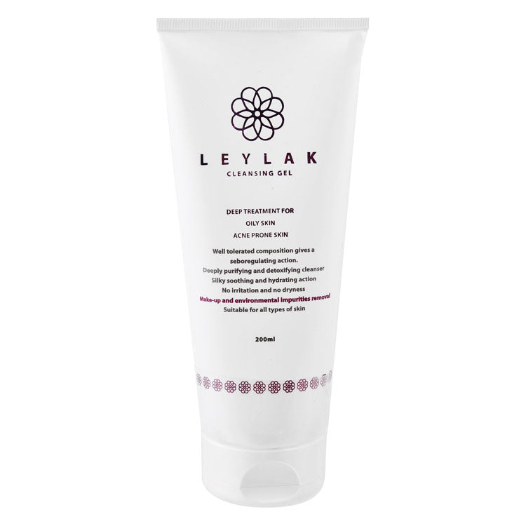 Leylak Deep Treating, Purifying & Detoxifying Gel Facial Cleanser for Oily & Acne-Prone Skin