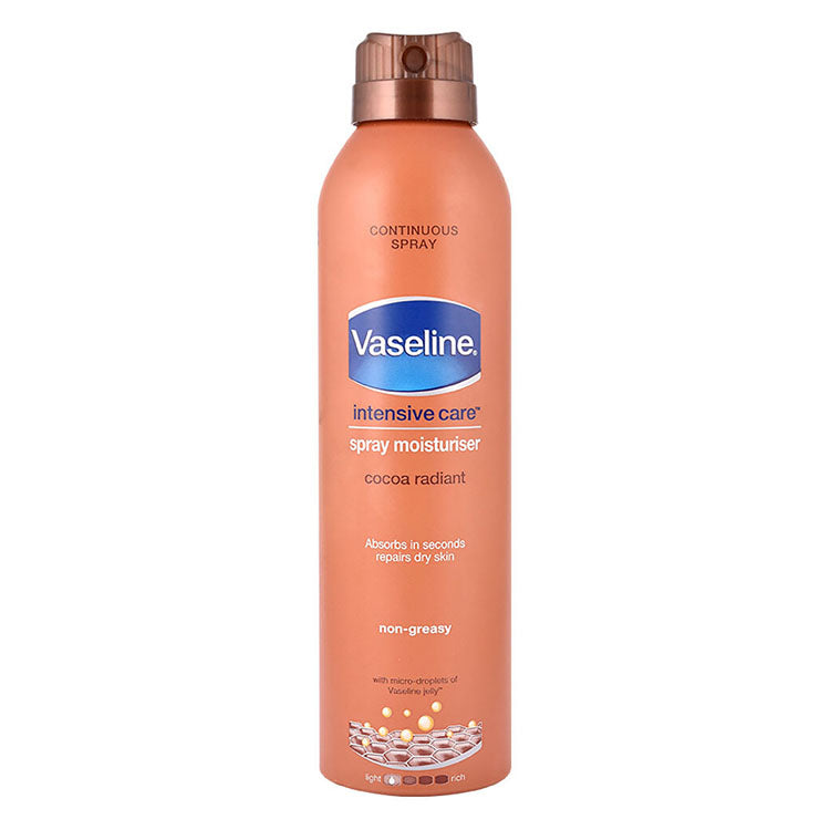 Vaseline Intensive Care Cocoa Radiant Non-Greasy Moisturizing Body Spray