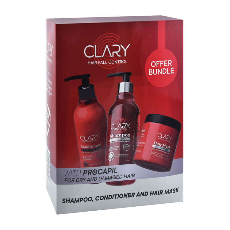Clary Hair Care Set with Procapil for Dry & Damaged Hair