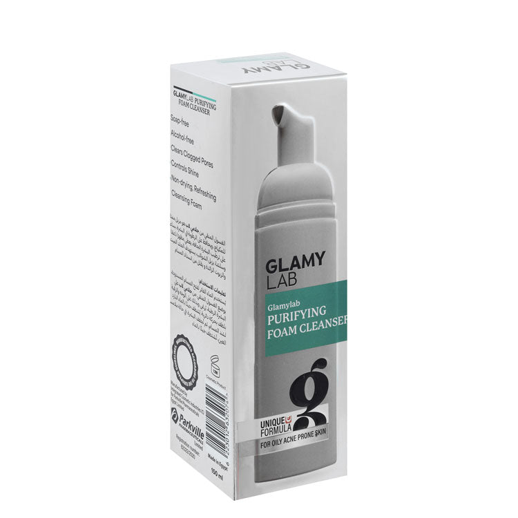 Glamy Lab Purifying & Anti-Blackheads Foaming Facial Cleanser with Tea Tree Extract - alcohol free, soap free