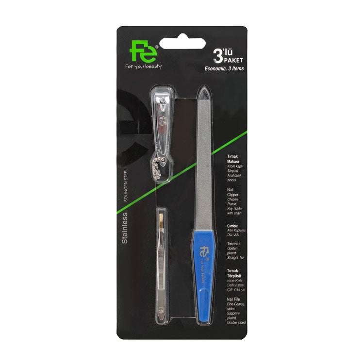 Fe Blue Grooming Kit