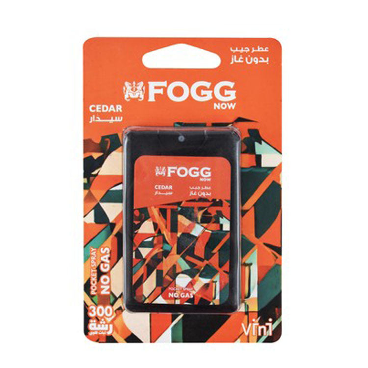 Fogg Now Pocket Spray Cedar Scent - gas free 17 ml