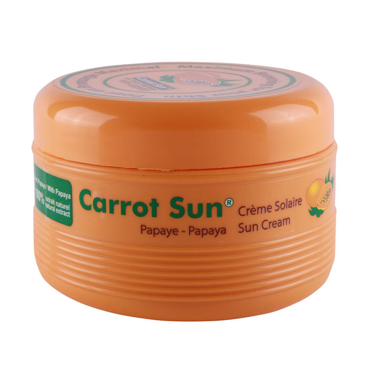 Carrot Sun Tanning Cream with Papaya Extract