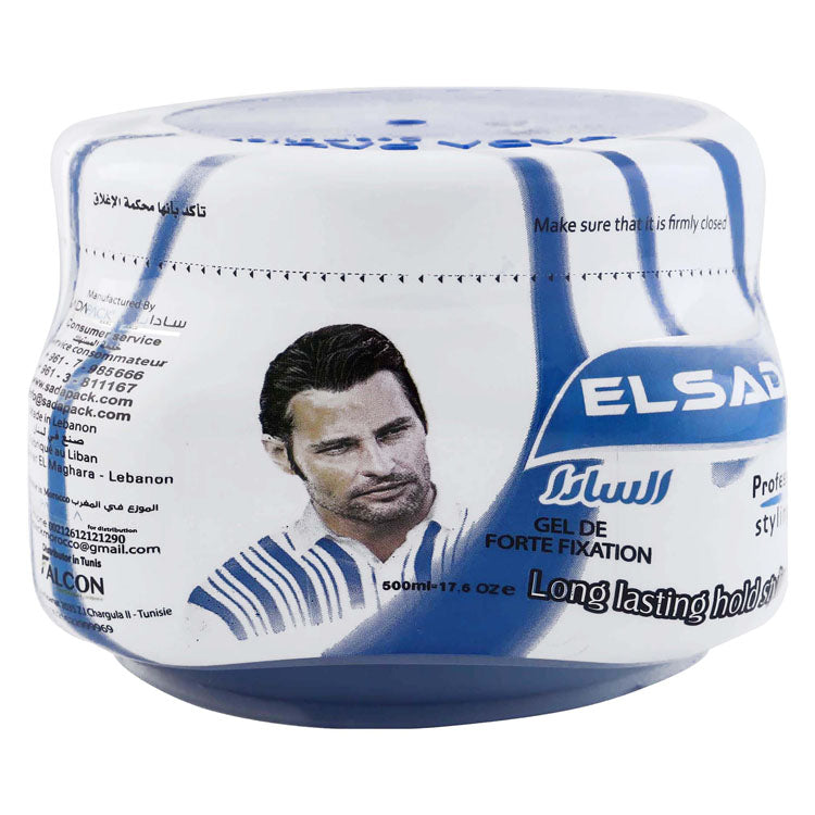 جل تصفيف الشعر السادة ثبات يدوم طويلاً أزرق