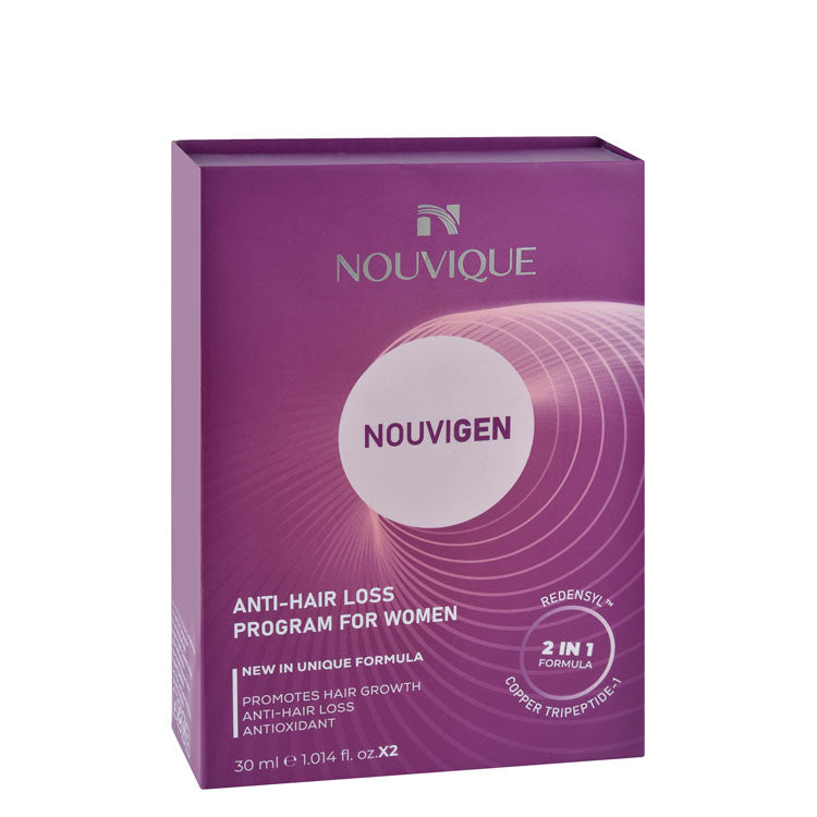 Nouvique Nouvigen Hair Growth Lotion with Copper Tripeptide-1 (30ml) & Anti-Hair Loss Lotion with Saw Palmetto Extracts & Caffeine (30ml) for Women