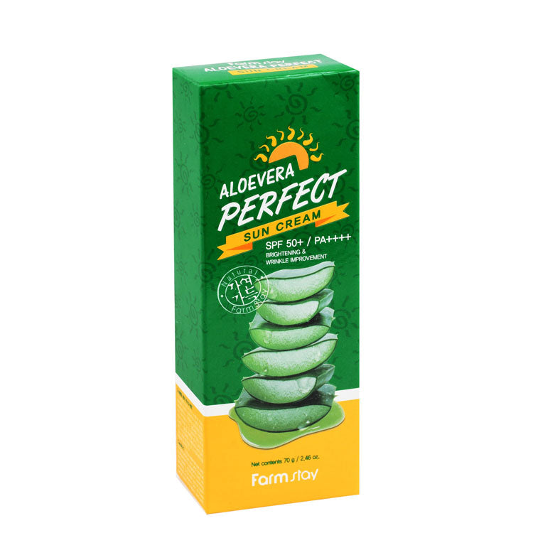 Farm Stay Brightening & Anti-Wrinkle Sunscreen with Aloe Vera Extract SPF50+ PA++++