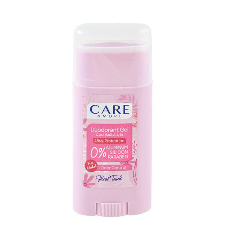Care & More 48H Protection Deodorant Gel Stick Floral Touch Scent - alcohol free, aluminum free, silicon free 50 ml