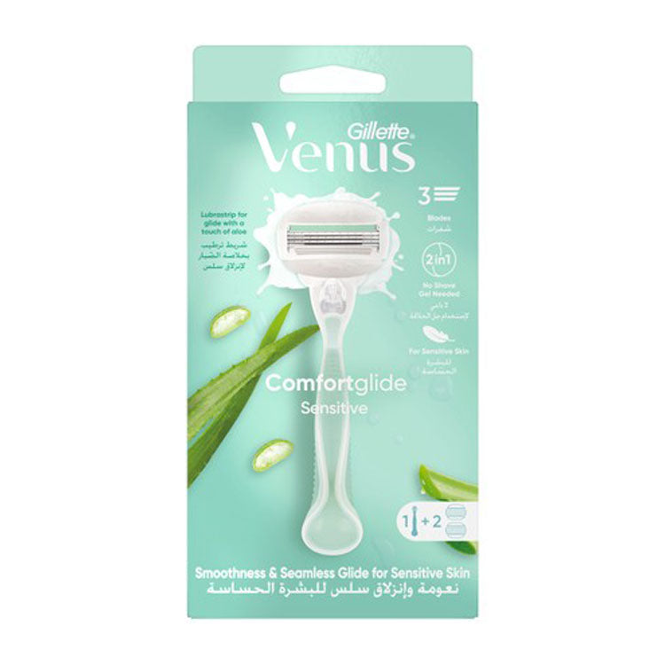 Gillette Venus Comfortglide Sensitive with 2 Refills for Sensitive Skin 1 pack