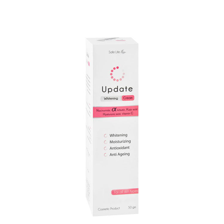 Update Whitening, Moisturizing & Anti-Aging Face Cream with Niacinamide, Kojic Acid & Hyaluronic Acid for All Skin Types 50 gr