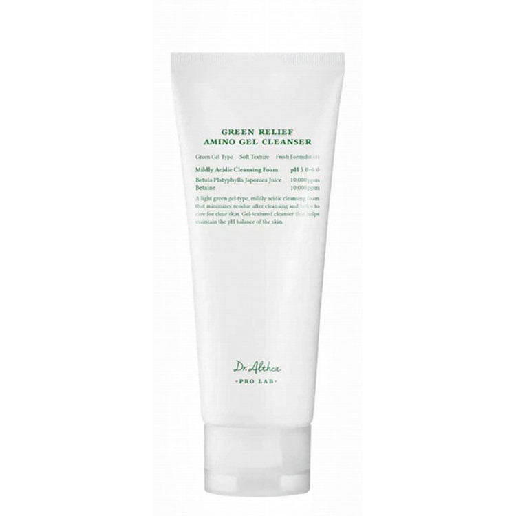 Dr. Althea Green Relief Amino Mildly Acidic Gel Facial Cleanser with Betula Platyphylla Japonica Juice & Betaine - vegan