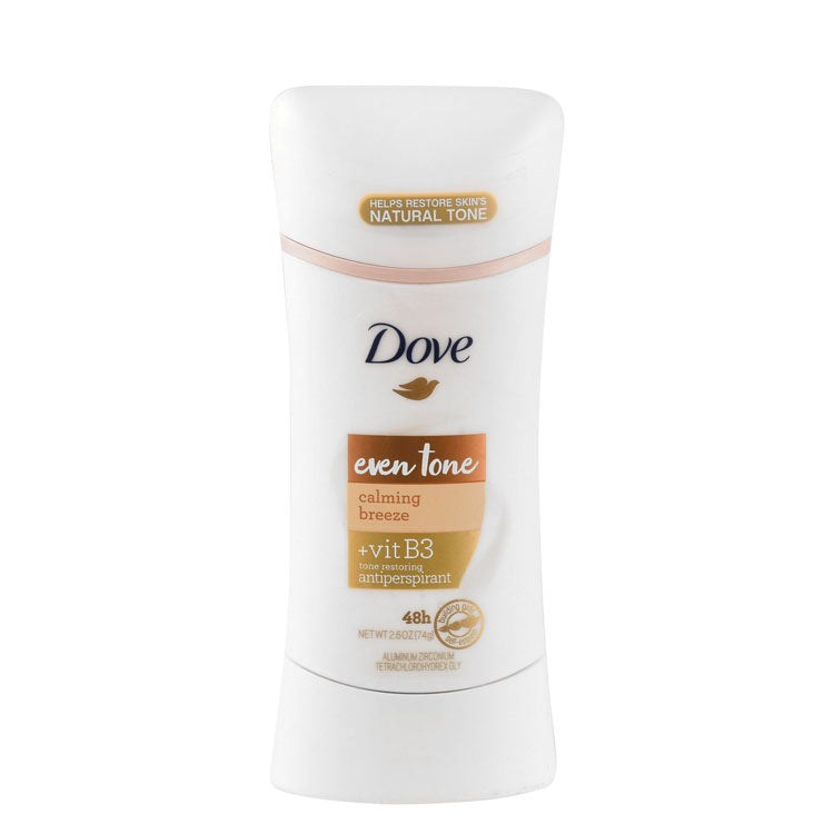 Dove Calming Breeze 48H Tone Restoring & Antiperspirant Deodorant Stick with Vitamin B3