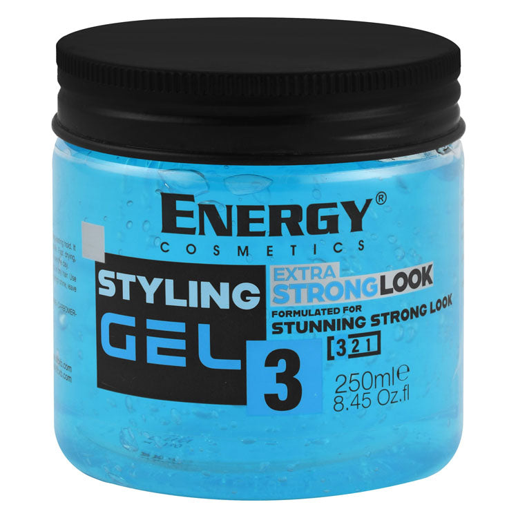 Energy Cosmetics Hair Styling Gel Stunning Strong Look 3