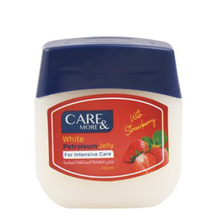 Care & More White Petroleum Jelly Strawberry Scent 100 ml