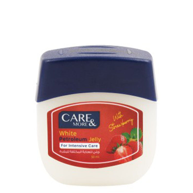 Care & More White Petroleum Jelly Strawberry Scent 50 ml