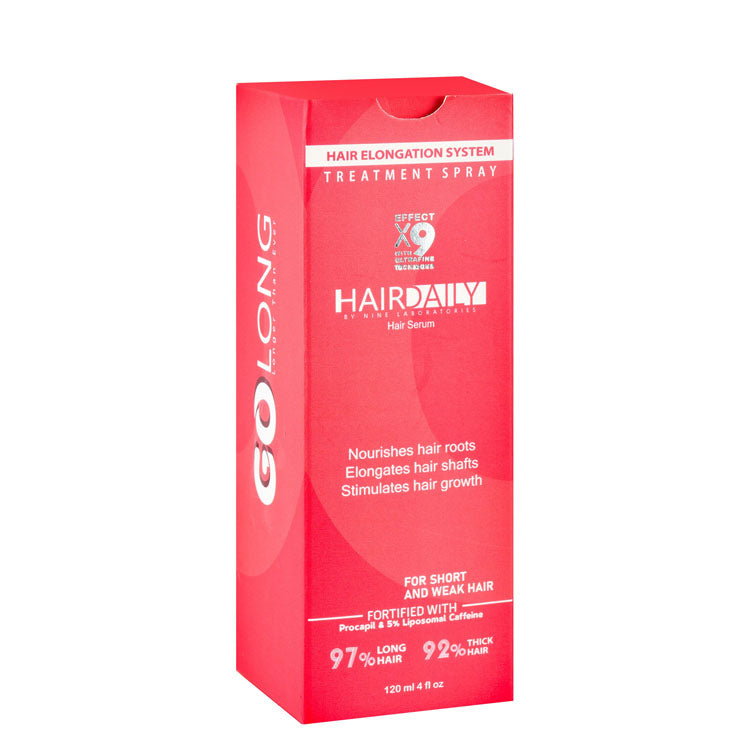 Hair Daily Nourishing, Elongating & Stimulating Hair Serum Spray with Procapil & Liposomal Caffeine for Short & Weak Hair - parabens free, alcohol free, cruelty free