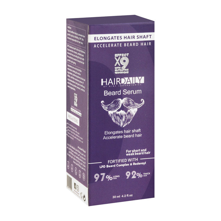 Hair Daily Thickening & Elongating Serum with LPD Beard Complex & Redensyl for Short & Weakened Hair - parabens free, alcohol free, cruelty free