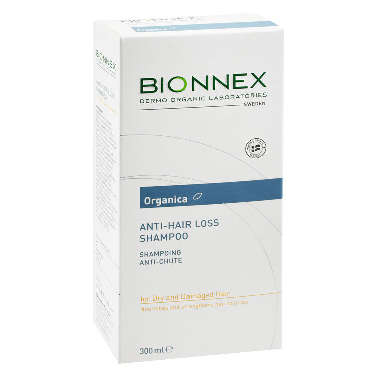 شامبو Bionnex Organica مغذي ومقوٍّ ومضاد لتساقط الشعر الجاف والتالف - خالٍ من كبريتات لوريث الصوديوم (SLES)، خالٍ من كبريتات لوريل الصوديوم (SLS)، خالٍ من البارابين