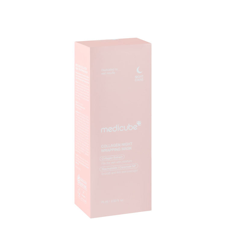 medicube Plus Smoothing & Firming Collagen Wrapping Facial Night Mask with Niacinamide & Ceramide NP