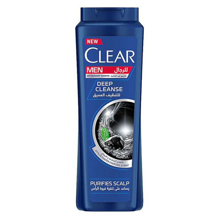 Clear Men Deep Cleanse Anti-Dandruff Shampoo with Activated Charcoal & Mint