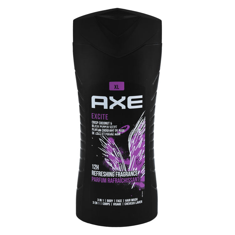 Axe Excite 3in1 Refreshing Body, Face & Hair Wash Crisp Coconut & Black Pepper Scent