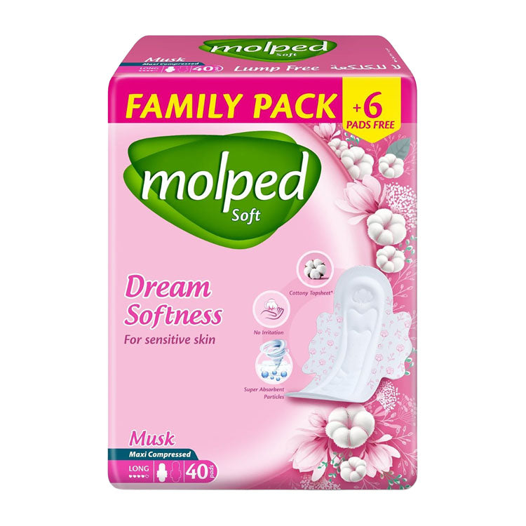 Molped Soft Dream Softness Maxi Long Pads with Musk