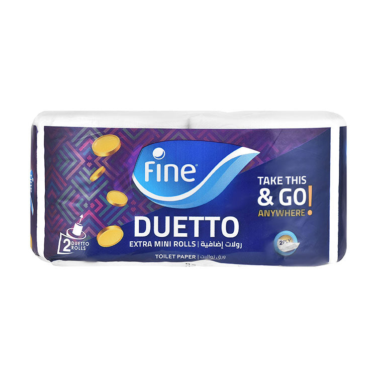 Fine Duetto Extra Mini Toilet Rolls 2ply
