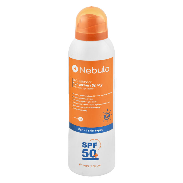 Nebula UV Defender & Antioxidant Broad Spectrum Facial Sunscreen Spray for All Skin Types SPF50+