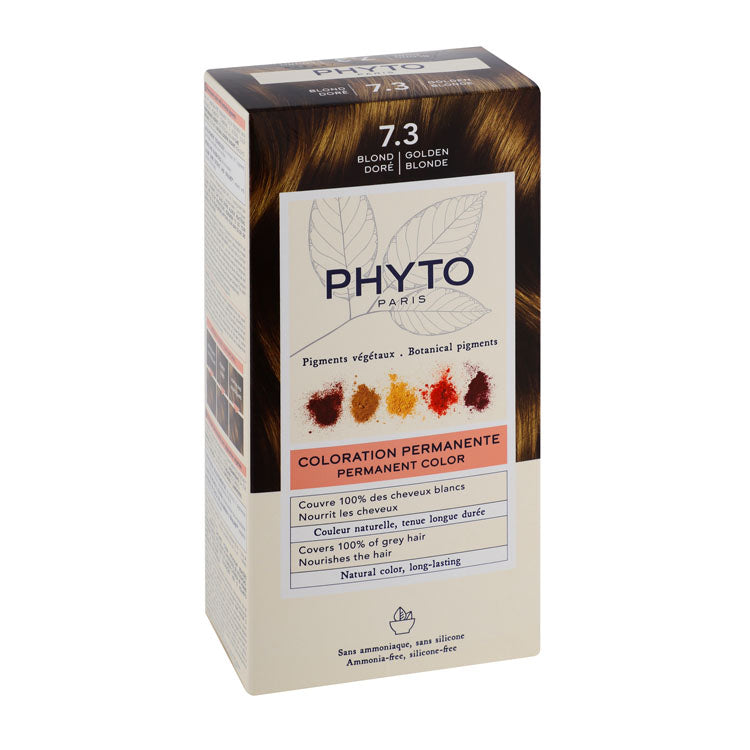 فيتو باريس مجموعة صبغة شعر مغذية ودائمة بصبغات نباتية أشقر ذهبي 7.3 - خالية من الأمونيا والسيليكون