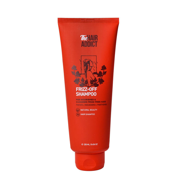 The Hair Addict Frizz-Off Nourishing Shampoo with with Panthenol, Papaya & Macadamia Extracts