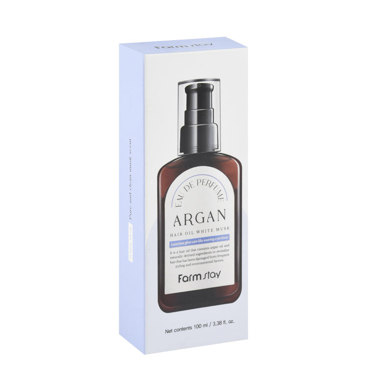 Farm Stay Argan Hair Oil White Musk Scent